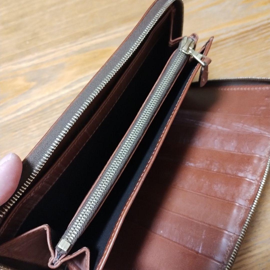 【交渉歓迎】Whitehouse Cox ラウンドジップ長財布 ブライドルレザー
