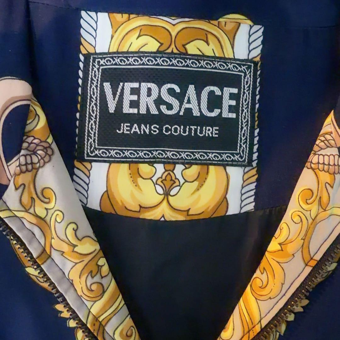VERSACE ヴェルサーチ ジップアップジャケット ネイビー