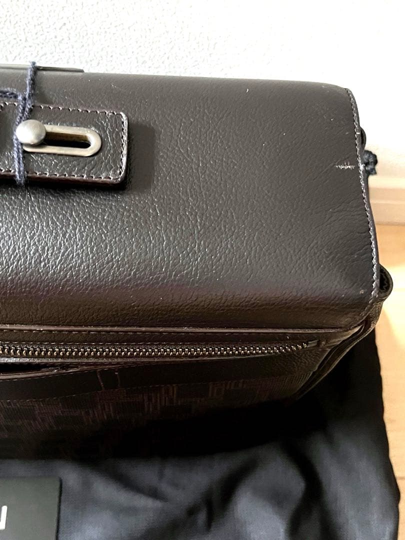 ⭐️新品タグ⭐ダンヒルブラウンクラッチバッグ&セカンドバッグ ダイヤル式ロック付き