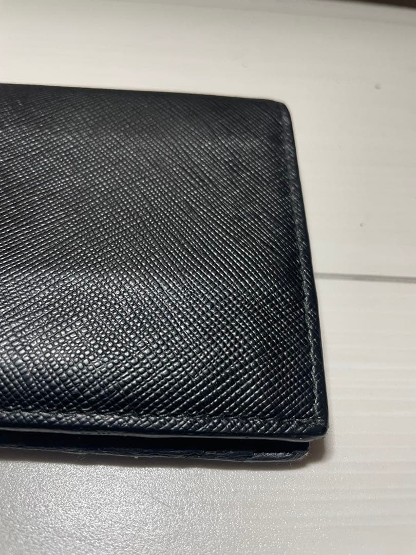 プラダ PRADA サフィアーノ トライアングルウォレット二つ折り長財布