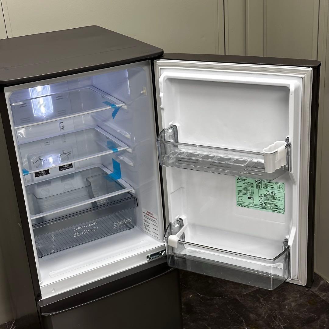 ◯設置込！送料無料！2024年製 三菱 ノンフロン冷蔵庫 MR-P15K-H