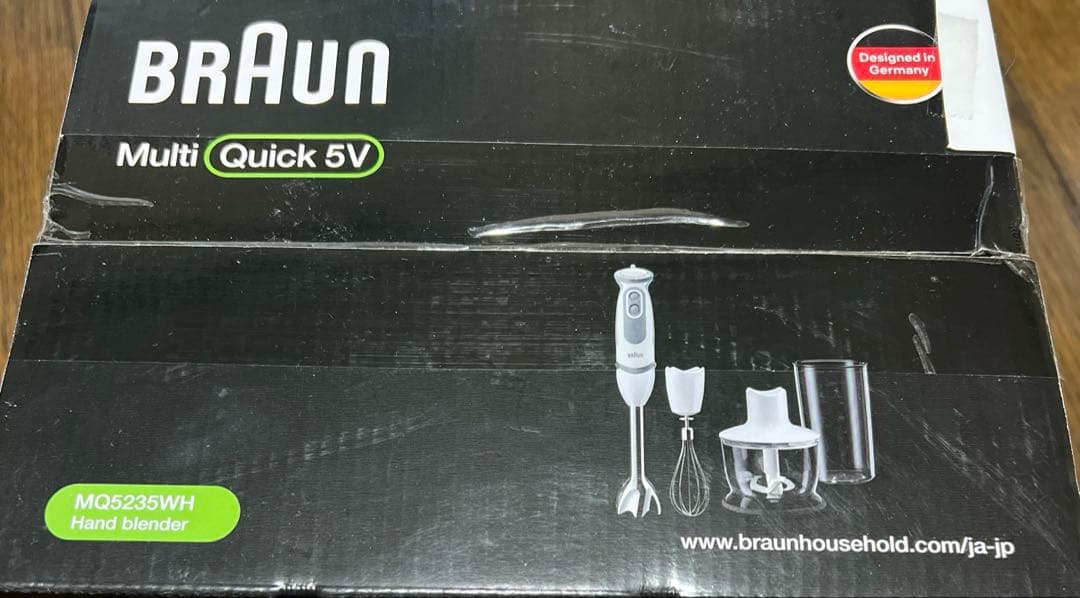 新品未開封　 BRAUN　ハンドブレンダー Quick5V　MQ5235WH