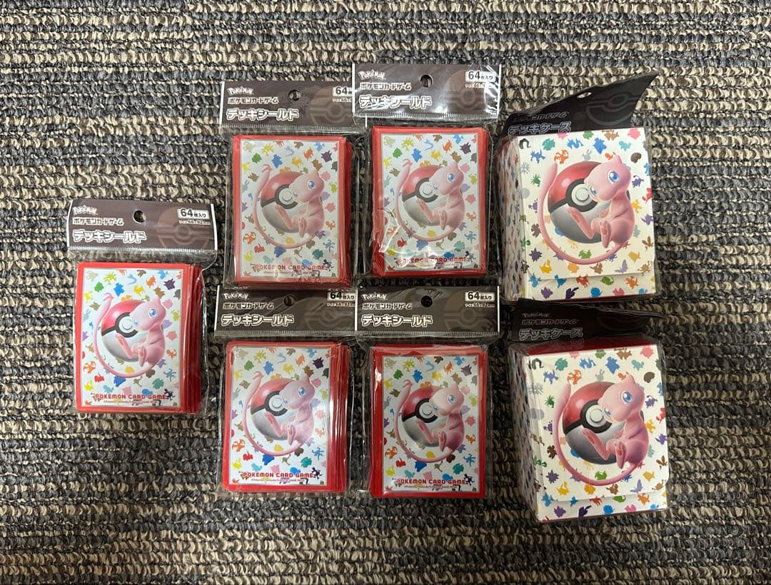 151 ミュウ　デッキシールド5、デッキケース2