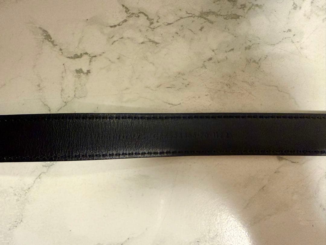 SAINT LAURENT (イヴサンローラン) ブラック レザー ベルト