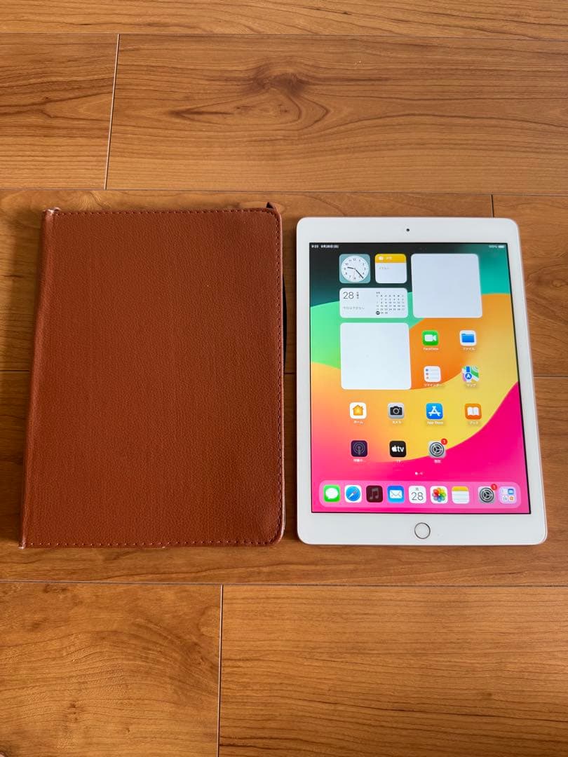 Apple iPad (第6世代)32GBレザーケース付き 美品　完動品