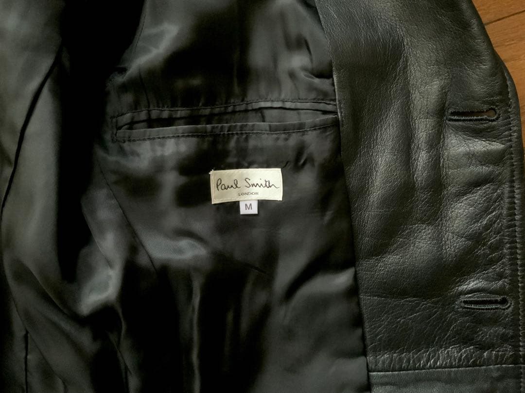 90s 00s Paul Smith ラム レザー テーラード ジャケット