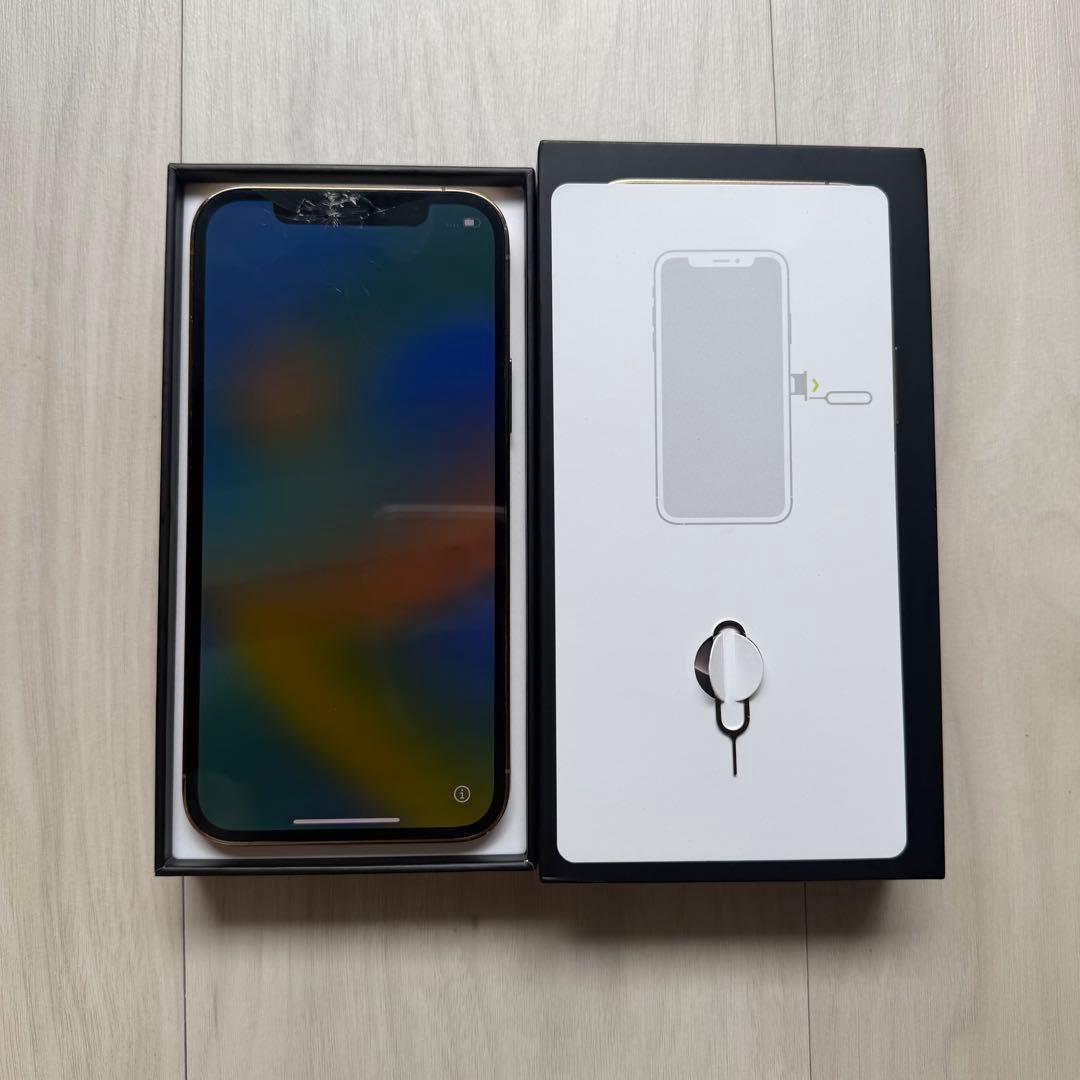 【SIMフリー】iPhone 12 Pro ゴールド 256GB 画面割れ
