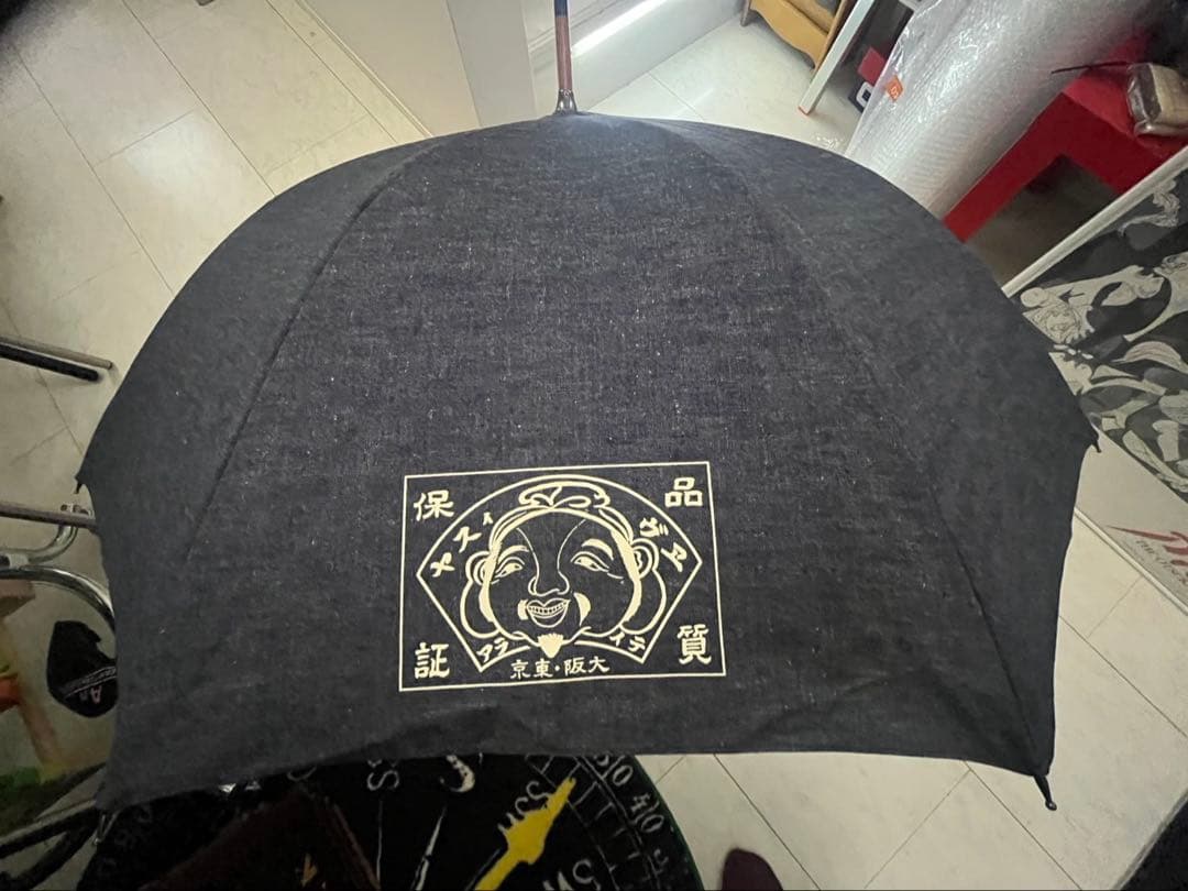 レア　希少　エヴィス　長傘　デニム