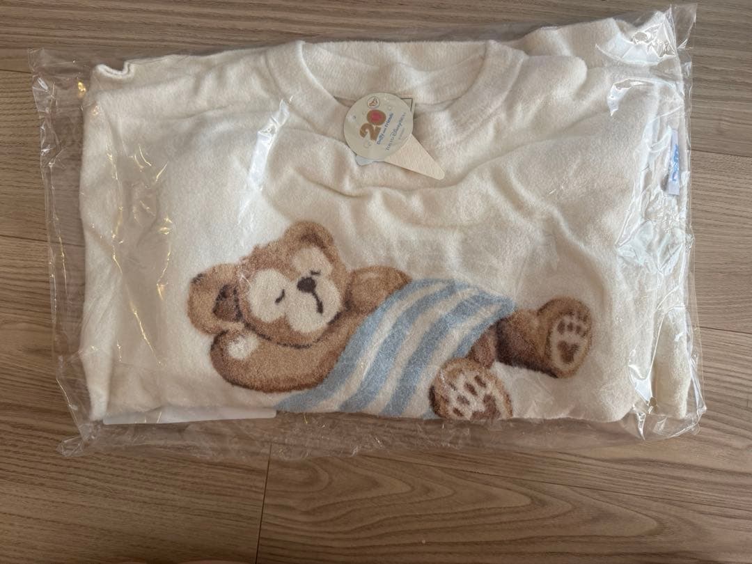 ジェラピケ ルームウェアセット　白　ダッフィー