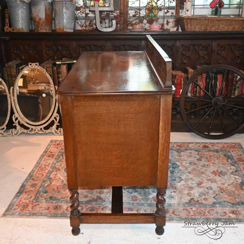 L3710-110 英国アンティーク オーク チェスト 3段 収納 レンジ台