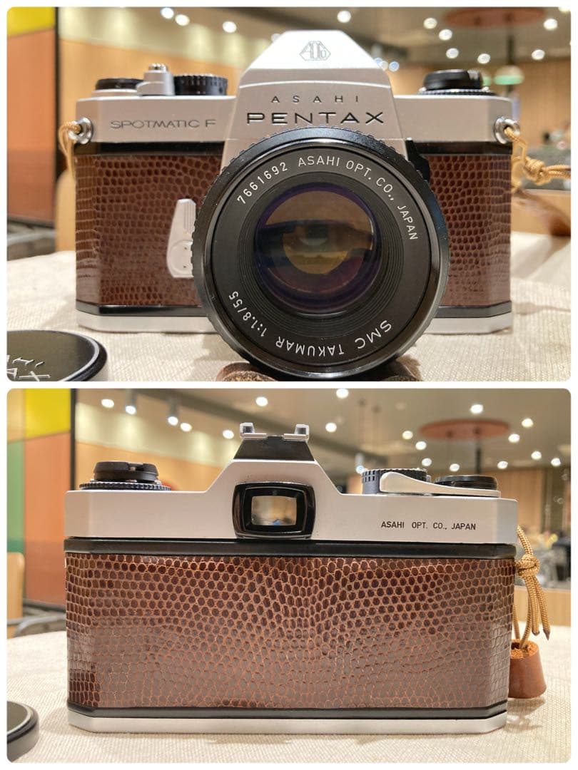 試写作例多数★pentax spf★リザード本革ブラウン★美品＊完動品＊初期保証