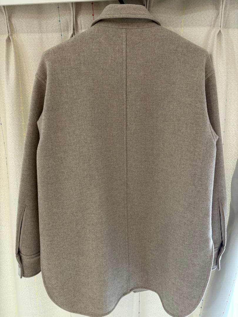 キ*ラ様 AURALEE オーラリー　ジップアップメルトンシャツジャケット　コー