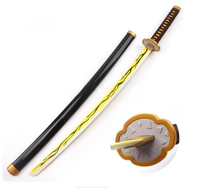 カザナ リンク 獪岳（かいがく） コスプレ衣装 L 道具刀 ウィッグ高品質