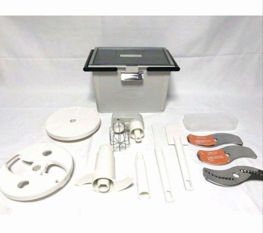 専用2024年製 黒色 アムウェイ フードプロセッサー パーツ付きフルセット↓