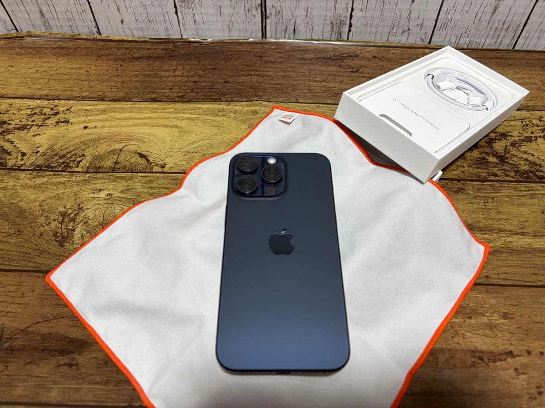 【バッテリー100%】iPhone 15ProMax512GB ブルーチタニウム