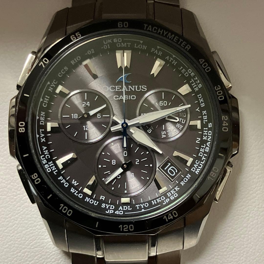 値下げ　カシオ　オシアナス　Manta 　電波ソーラー　美品