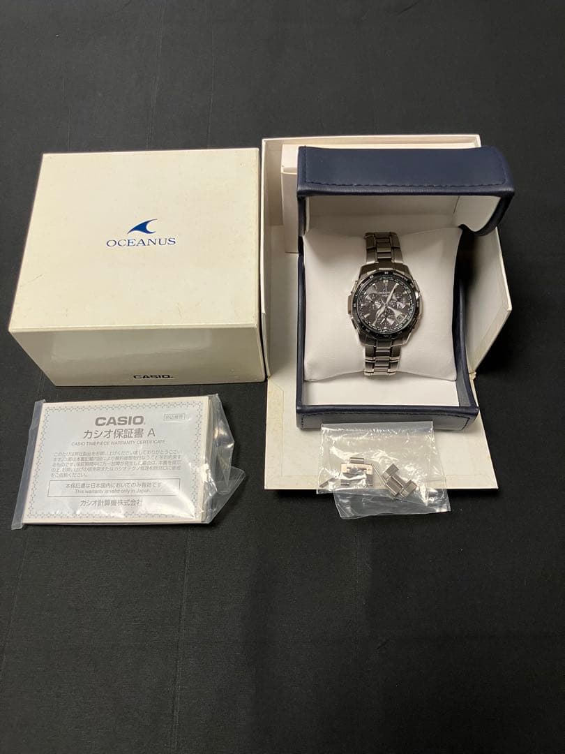 値下げ　カシオ　オシアナス　Manta 　電波ソーラー　美品