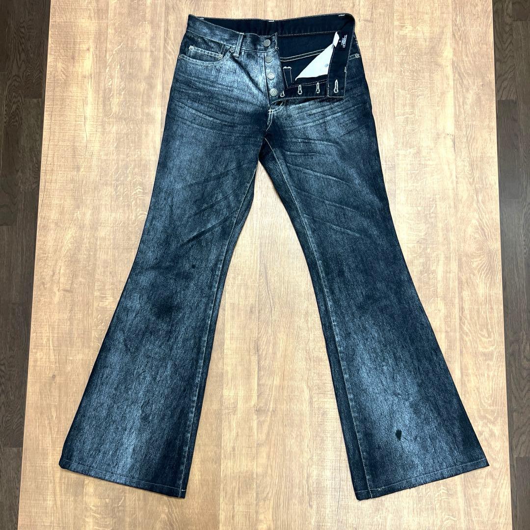 TORNADO MART ブラック フレア デニム S 日本製 美品