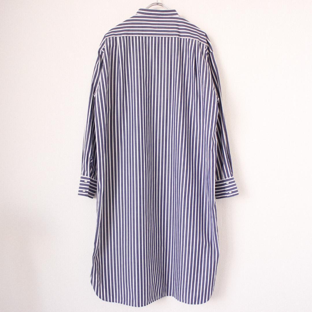 OUR 播州織のベーシックシャツ Fサイズ ネイビー コットン