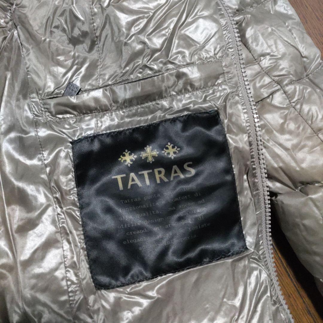 TATRAS　フード付ダウンジャケット　グレージュ　01サイズ