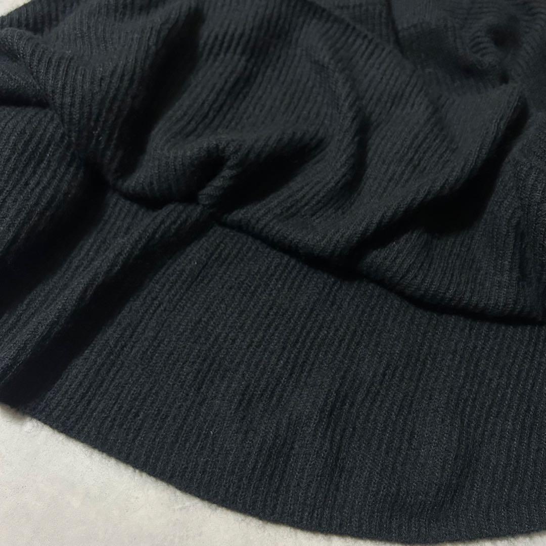 希少✨ヨウジヤマモト リミフゥ ニットポンチョ ロングケープ モヘヤ混 黒