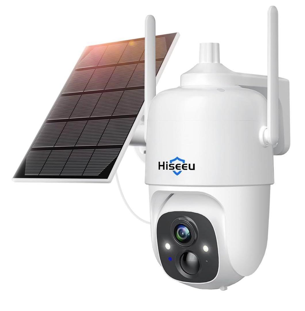510046Hiseeu防犯カメラソーラー ワイヤレス防犯カメラ