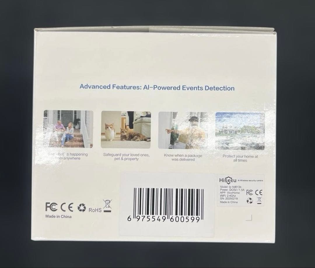 510046Hiseeu防犯カメラソーラー ワイヤレス防犯カメラ