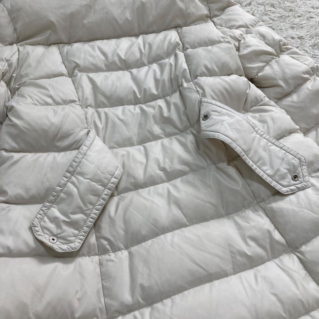 17011✨バーバリーブルーレーベル 40 ノバチェック ロングダウンジャケット