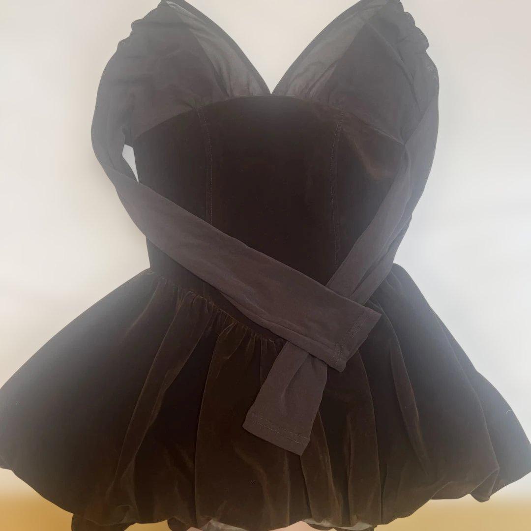 poláura ベロアビスチェバルーントップス