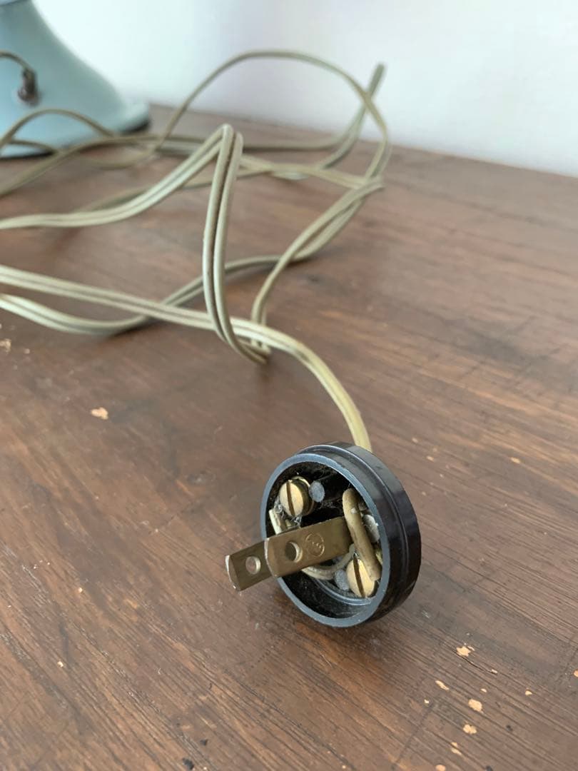 昭和レトロ☆アンティーク☆ナショナル製3枚羽扇風機 青