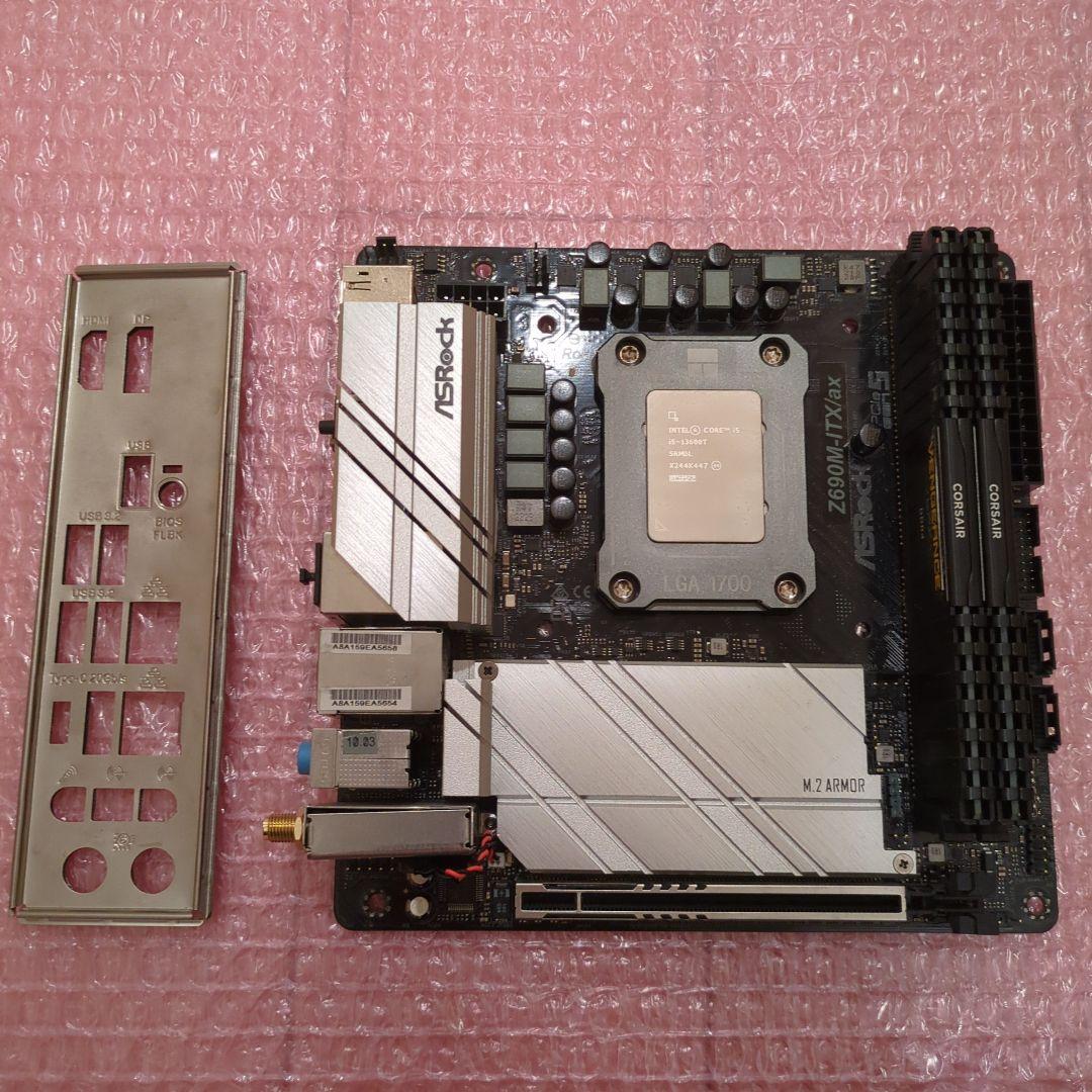 ASRock Z690M-ITX/ax 13600t メモリ32gb セット