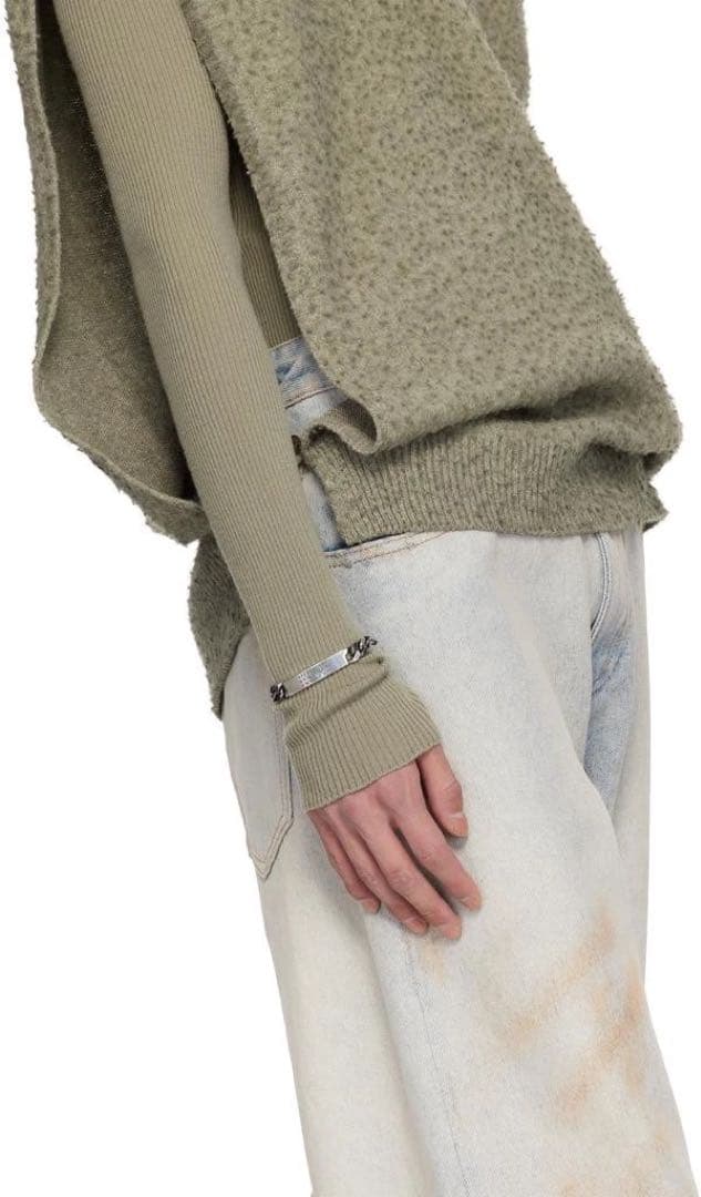 よ*し様 MM6 Silver Chain Bracelet (antique)