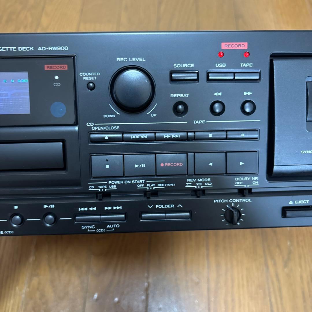 【送料無料•匿名配送】TEAC AD-RW900 CDレコーダー カセットデッキ
