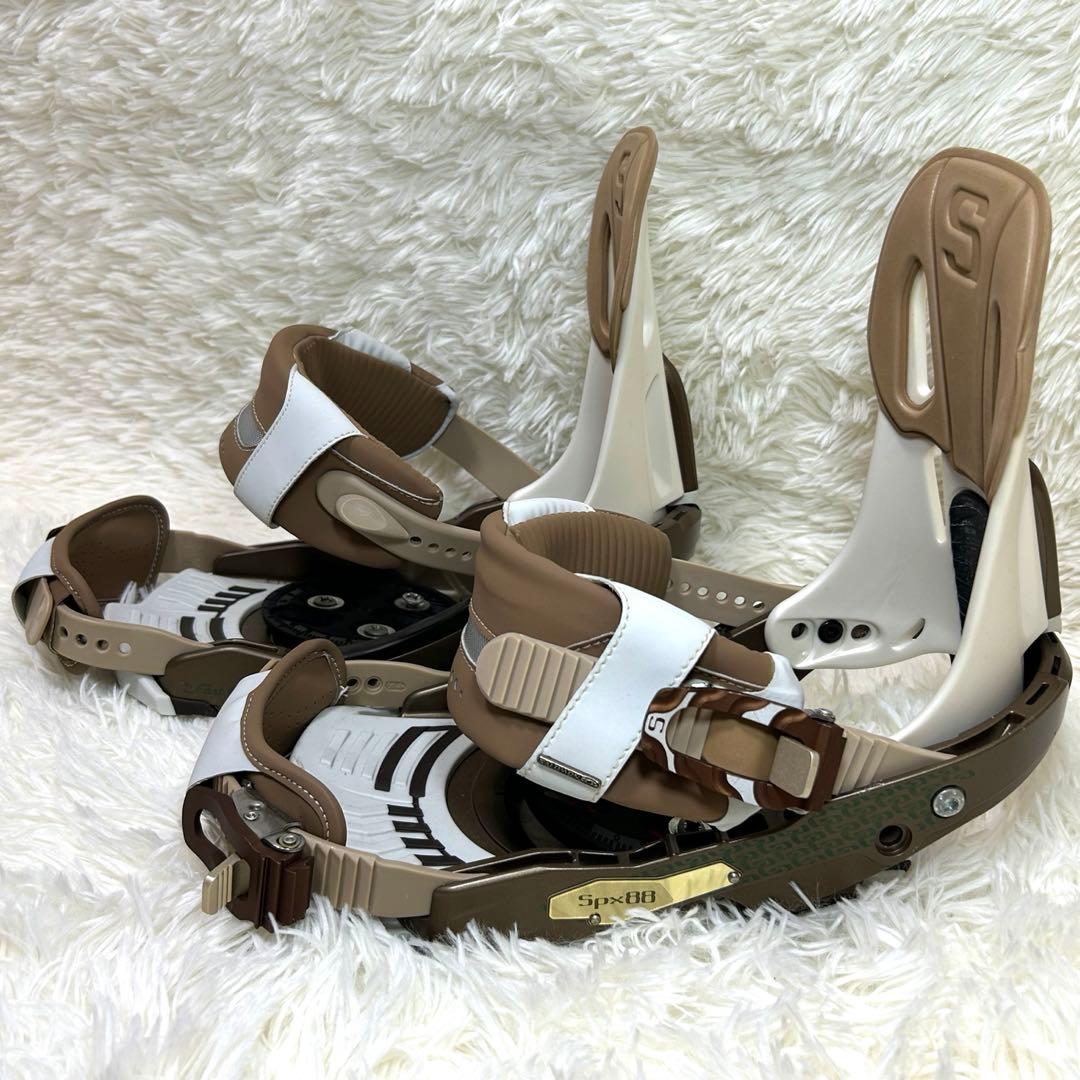 美品✨SALOMON スノーボードビンディング ブラウンsサイズ
