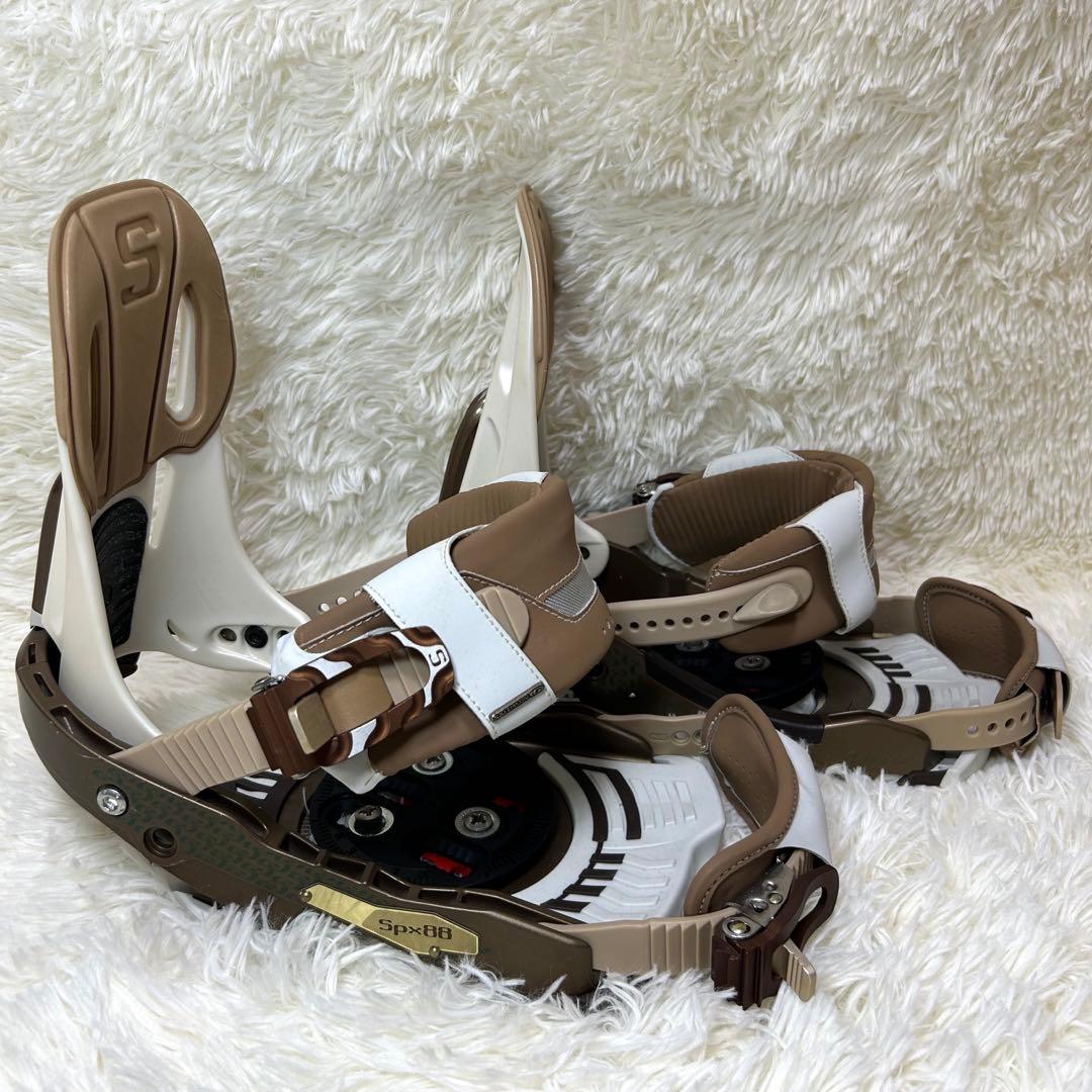 美品✨SALOMON スノーボードビンディング ブラウンsサイズ
