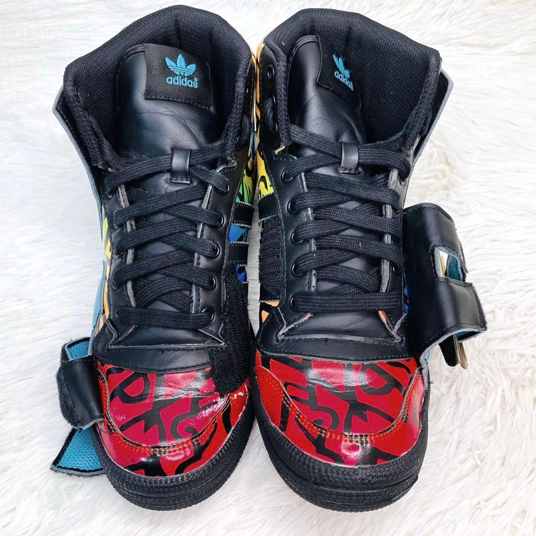 【希少モデル】25㌢ジェレミー・スコット×アディダス　レターズ　トロピカルカラー