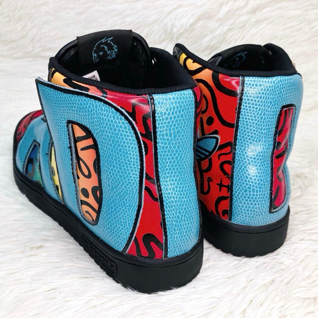 【希少モデル】25㌢ジェレミー・スコット×アディダス　レターズ　トロピカルカラー
