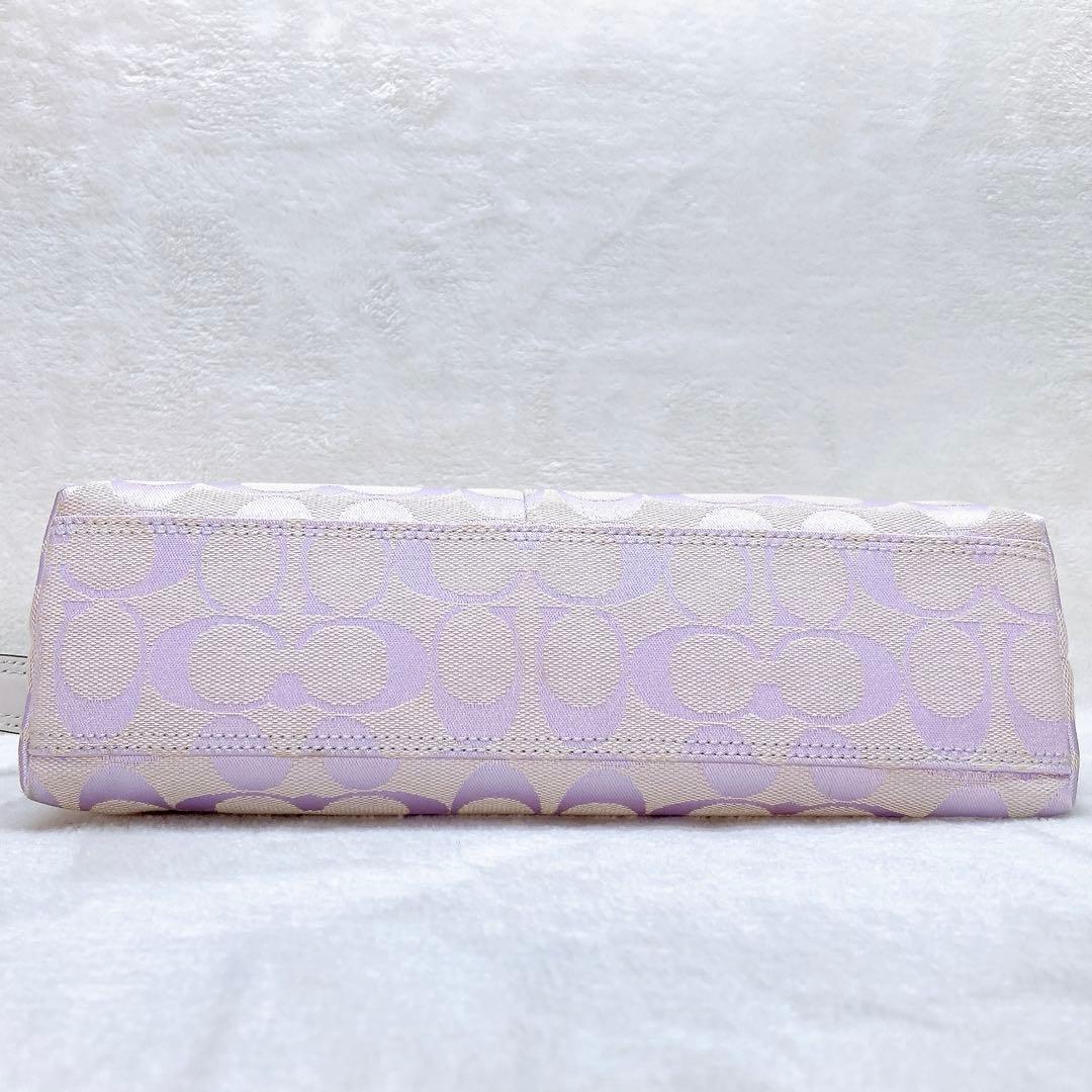 バッグ Coach Baguette Hampton Semi Demi Purple