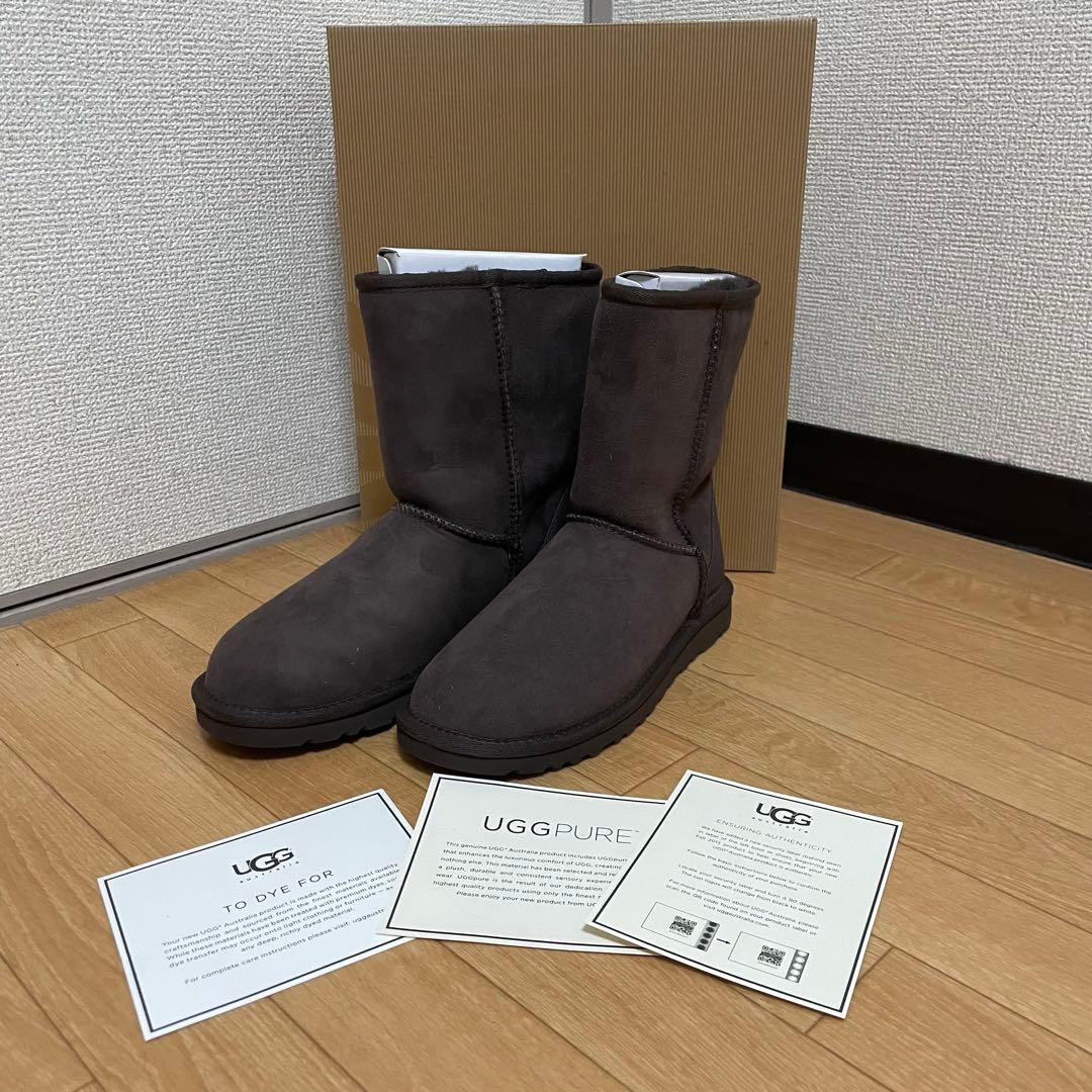 新品 未使用 UGG アグ W クラシック ショート チョコレート 22センチ