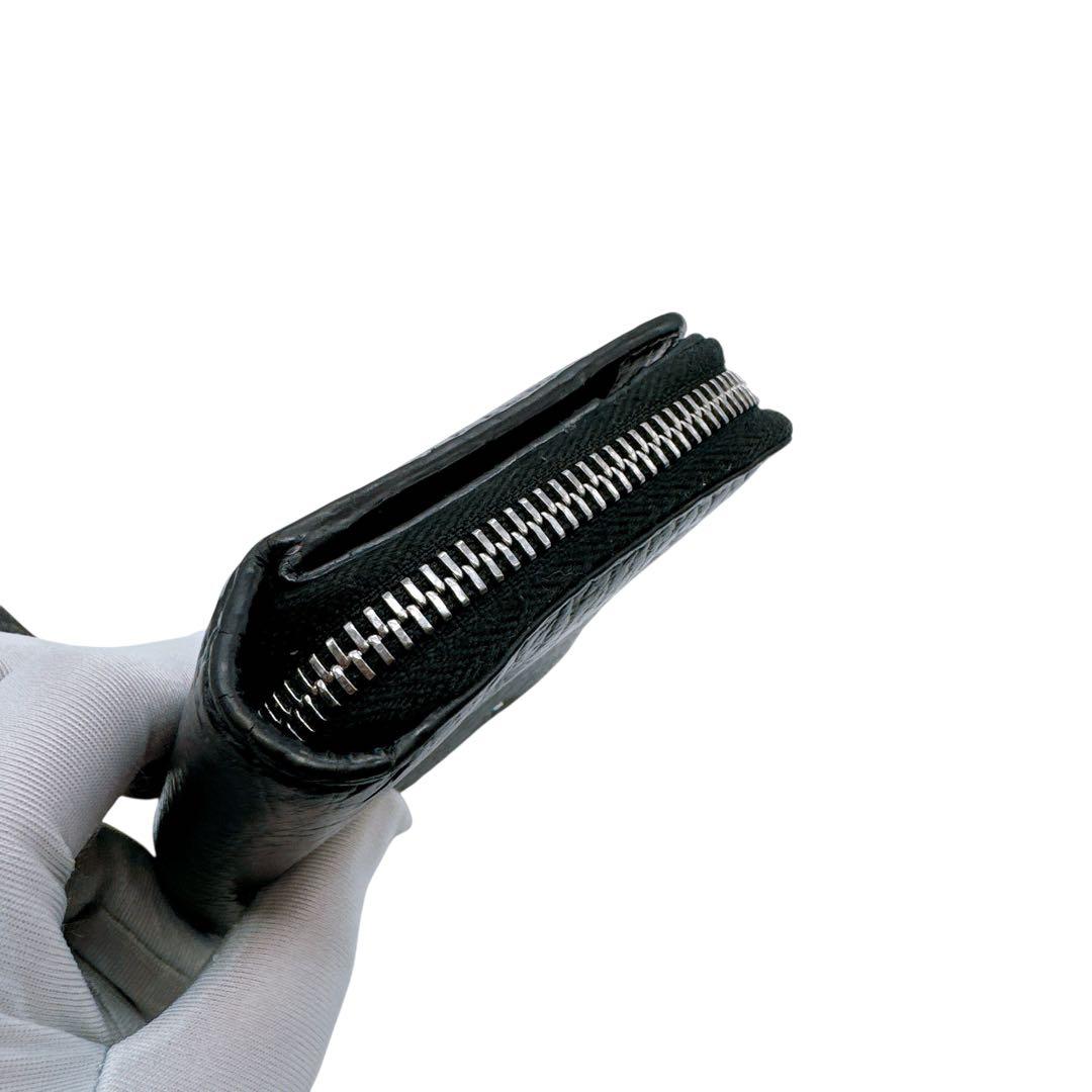 メゾンマルジェラ レザー 4ステッチ ジップウォレット ケース 新品同様