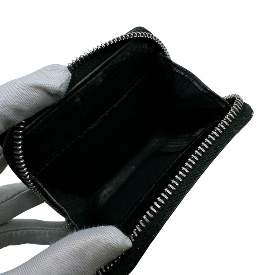 メゾンマルジェラ レザー 4ステッチ ジップウォレット ケース 新品同様
