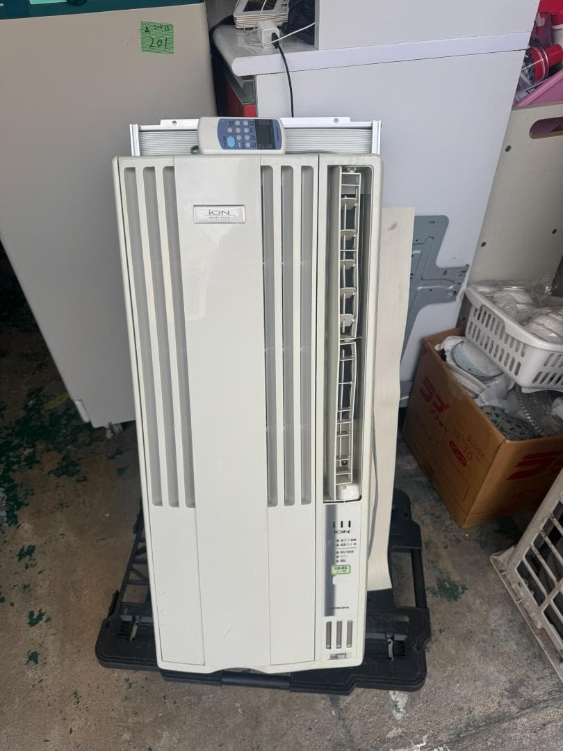 (4205W1)*コロナウインドエアコンCW-FA1818 2018年製 窓枠付