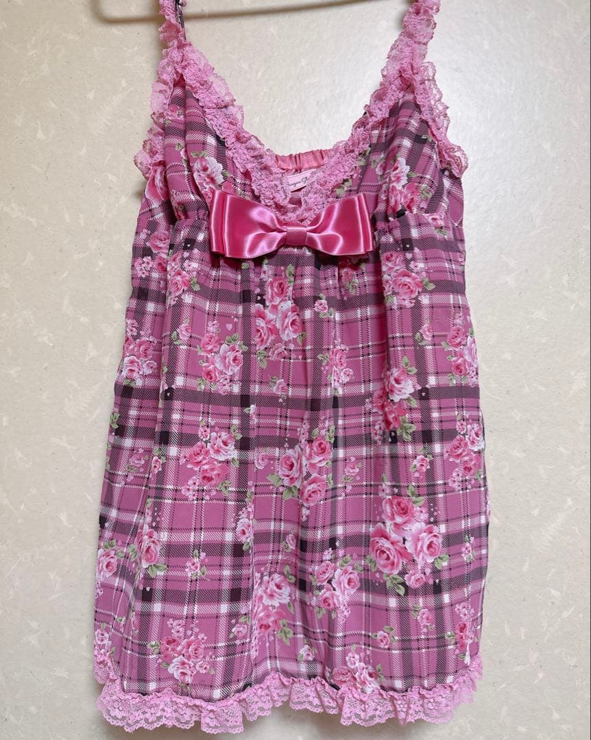 MA＊RS チェック薔薇柄 キャミソール♡激レア