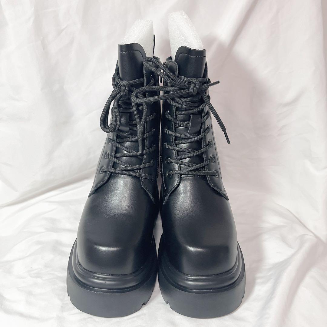 厚底ブーツ　シークレットシューズ　＋16.5cm