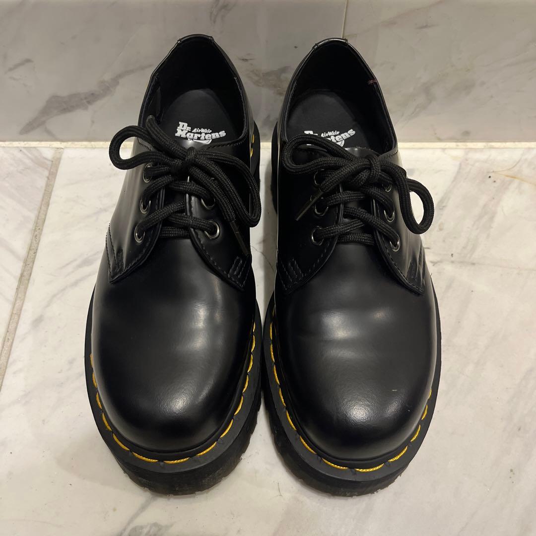 ♡ dr.martens 1461 quad UK4 黒 厚底 3ホール