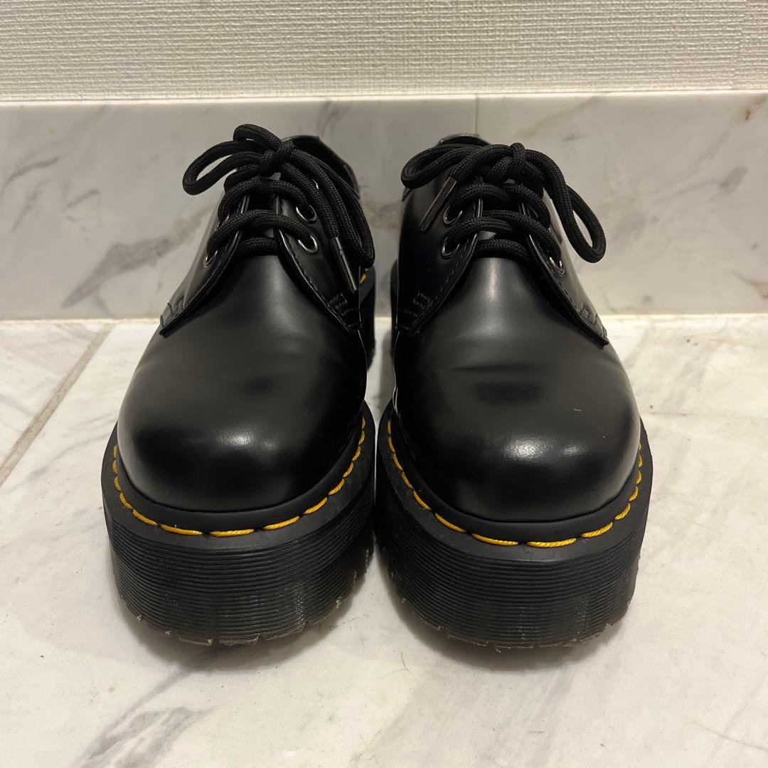 ♡ dr.martens 1461 quad UK4 黒 厚底 3ホール