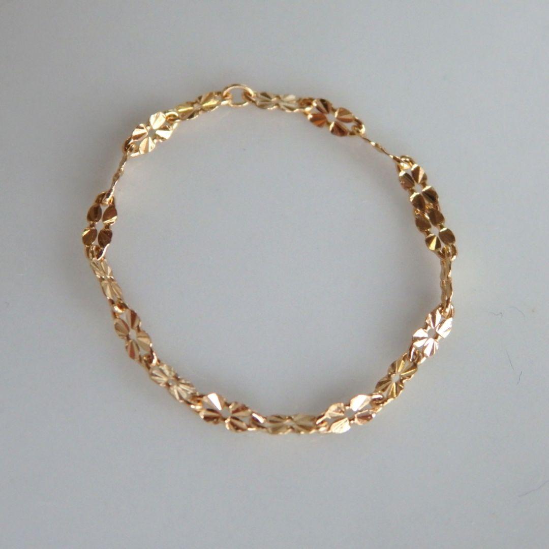 Yuta　k18リング　チェーンリング　クローバーチェーン　四つ葉