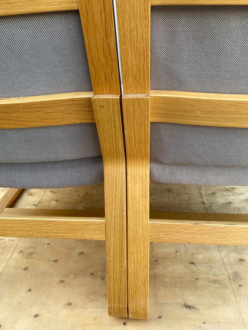 無印良品　リビングでもダイニングでもつかえるソファチェア・オーク材　1脚