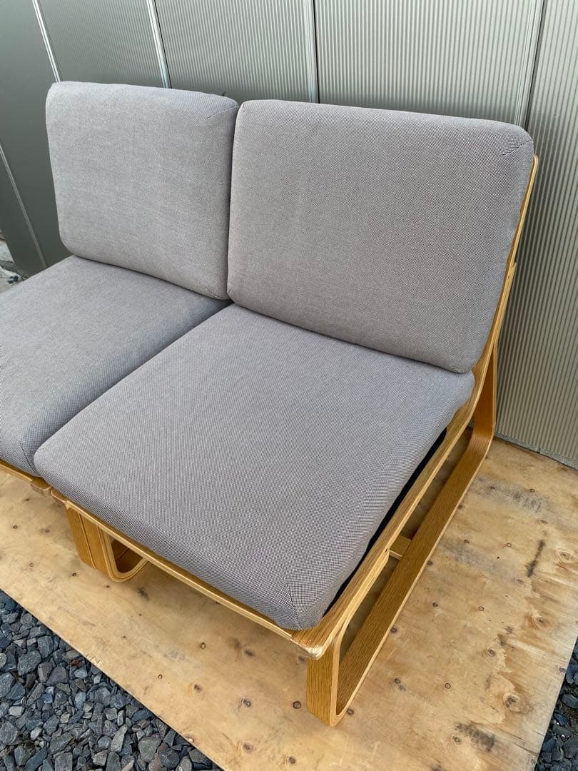 無印良品　リビングでもダイニングでもつかえるソファチェア・オーク材　1脚