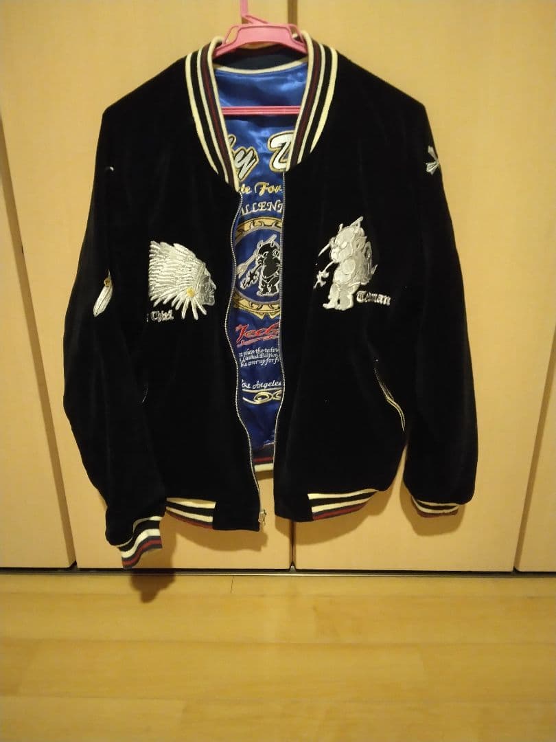 McTedman's Inc. スカジャン 黒と青リバーシブル